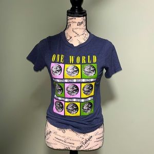ONE WORLD small tee colorful moons kids tee